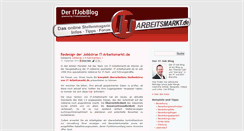 Desktop Screenshot of it-job-blog.de